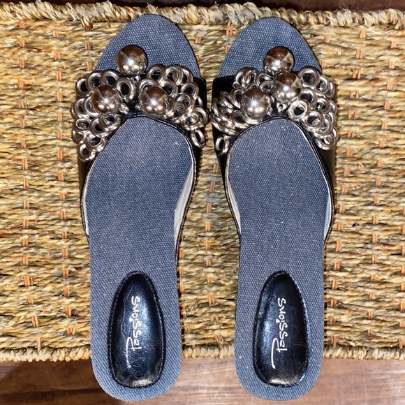 Passions Studded Multi-colored Platform Sandals-Style-Debbie-Women’s Size 10 - Picture 10 of 11